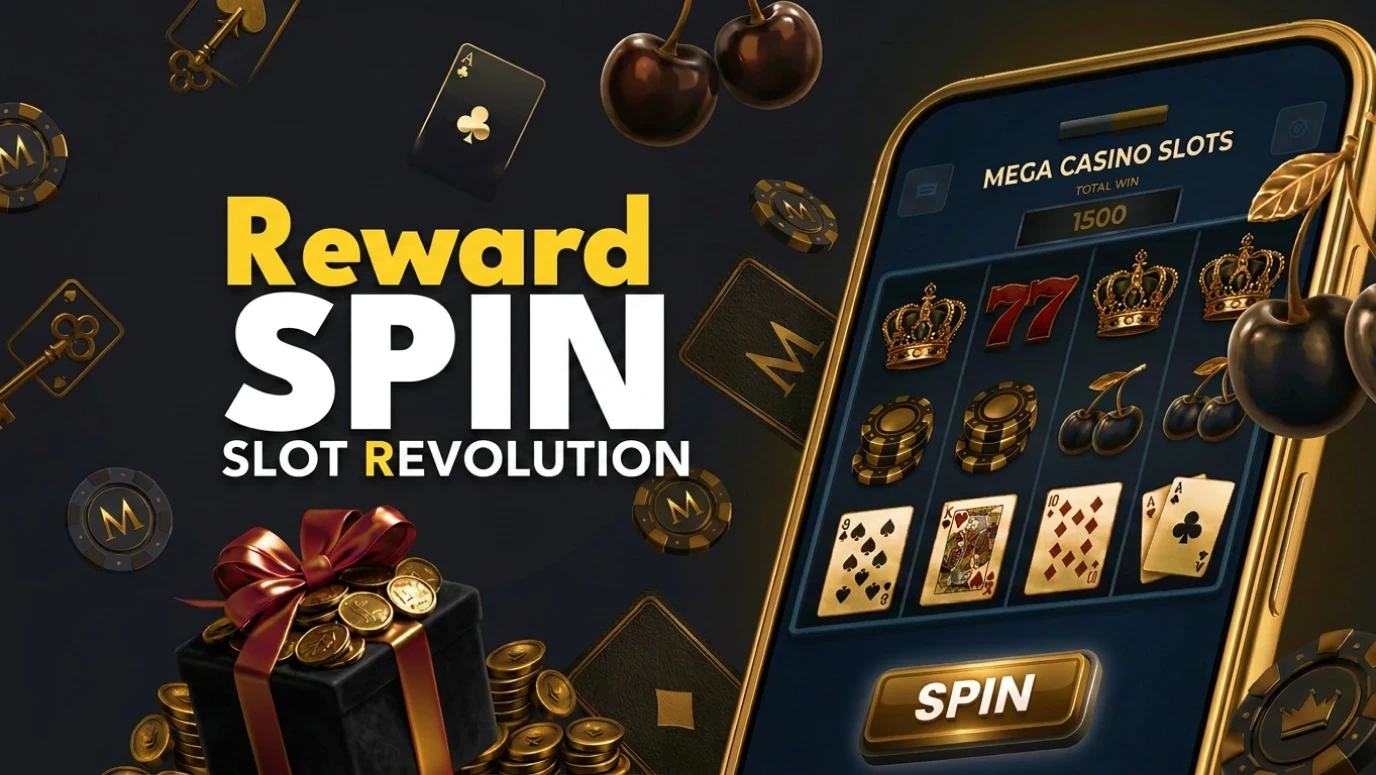 Mega Casino welcome free spins bonus and Reward Spin promotion