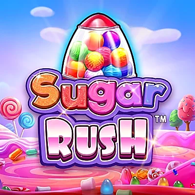 Sugar Rush cluster-pays slot tile in the Mega Casino game lobby
